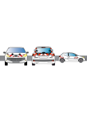 Kit de balisage standard pour Peugeot 206, 206+ classe 1 ou classe 2