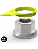 Indicateur de Desserrage de Roue Checkpoint Jaune 22mm – Sécurité Véhicule