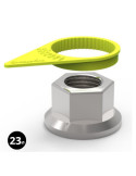 Indicateur de desserrage de roue Checkpoint Jaune 23mm – Sécurité Véhicule