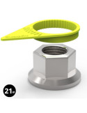 Indicateur de Desserrage de Roue Checkpoint Jaune Ø21 mm – Sécurité Véhicule