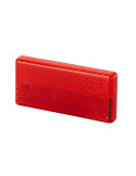 Catadioptre rouge rectangulaire adhésif 57x39mm - Accessoire de signalisation