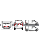 KIT BALISAGE CITROEN JUMPY "KO" 2 PORTES A PARTIR DE 2016 CLASSE 1