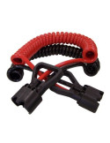 Cordon pour hayon noir et rouge 3,5m avec connecteur Y 175 – Accessoire auto