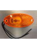 FEU DE GABARIT OVALE 2 LED 12/24V ORANGE TYPE HELLA