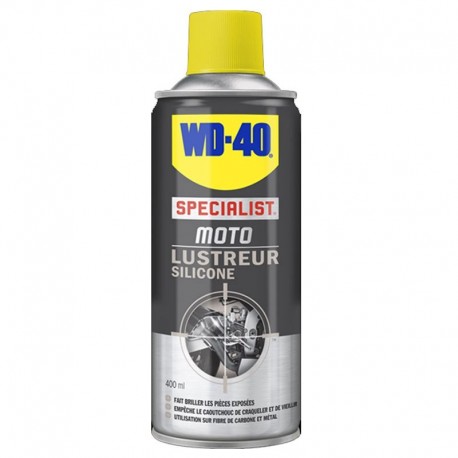 NETTOYANT WD 40 SPECIAL MOTO LUSTREUR SILICONE ( 400 ml )