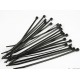 COLLIER RILSAN plastique noir Longueur 100 mm - Largeur 2.5 mm ( paquet de 100 colliers )