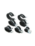 COLLIER DE SERRAGE METAL PROTECTION CAOUTCHOUC  6.3 MM