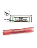 COSSE BOUT A BOUT THERMORETRACTABLE ROUGE ( boite de 50 cosses )
